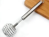 Kitchen Balloon Whisk, Stainless Steel Spring Egg Beater Milk Whipper for Blending, Whisking, Beating, or Stirring
