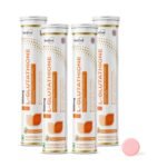 L-Glutathione 550mg - 80 Effervescent Tablets Glutathione Effervescent Tablets for Glowing Skin with Hyaluronic Acid Vitamin C & Vitamin E | Skin Glow Supplement For Clear Skin | Watermelon