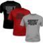 LEOTUDE Regular Fit Half Sleeve Round Neck Cottonblend Tshirt for Men's Combo (Pack of 3)