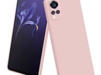 LIRAMARK Silicone Soft Back Cover Case for Vivo V20 / V21E / Y73 (Silicone Pink)