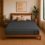 LOOM & NEEDLES Orthopedic Mattress | 5 Zone Cooling Gel Medium Firm Memory Foam Orthopaedic Mattresses | 8 Inches Queen Size Gadda with Temperature Control Technology | 78x60 Inch