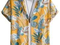 Leriya Fashion Men's Rayon Shirt - Summer Button Down Shirts | Half Sleeve Printed |Formal |Casual Stylish Shirt's for Man