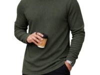 Mack Jonney Men’s Striped Ribbed Black Full Sleeve T-Shirt | Premium Soft Stretch Fabric | Casual Wear Round Neck Tee-M6265