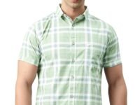 Majestic Man Men Slim Fit Pure Cotton Checkred Half Sleeve Casual Shirt
