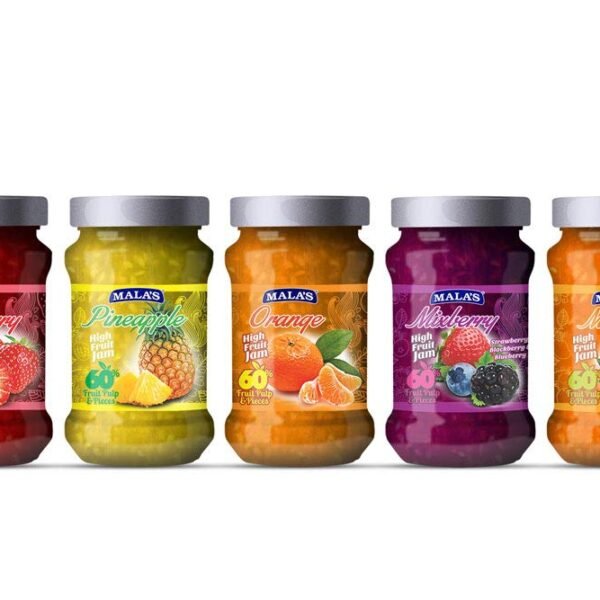 Mala's High Fruit Jam Mixberry 350g (60% Fruits Contain)