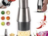 Manual Pressed Chopper Hand Press Food Chopper Pressed Garlic Chopper Manual Garlic Press for Mincing Garlic Onion Peppers Multifunctional Mini Chopper