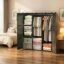 Mevigo Foldable Plastic Wardrobe for Clothes – 12- Door Baby Cupboard for Clothes Storage, Wardrobe for Kids, Plastic Almirah, Collapsible Wardrobe for Kids Livingroom & Home (Grey- HM3, 9- Door)