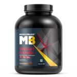 MuscleBlaze Weight Gainer Powder with Added Digezyme, Chocolate (30 Servings, 3kg / 6.6lbs) | 12g Protein, 72g Carbs Per Scoop