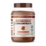 NATURALTEIN Natural Whey Protein Concentrate 1kg – Chocolate Caramel | No Artificial Sweeteners | Non-GMO | Naturally Flavored | Clean Protein for Muscle Recovery