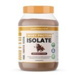 NATURALTEIN Natural Whey Protein Isolate – 1 kg (Caffè Mocha Flavour) | 25 g Protein per 30 g Serving | Naturally Flavoured | Non-GMO | No Artificial Sweeteners | Smooth Taste & Easy Mixability