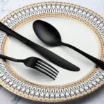 New ZILLITOYIN Stainless Steel Serving Spoon Serving Spoons Forks Knives Mirror Polished Flatware Sets Gift Package Suit Wedding Dishwasher Safe Rust Resistant Corrosion Resistant 6539653