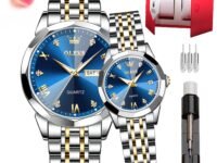 OLEVS Womens Wrist Watches Ladies Female Leather Band Brown Fashion Gold Waterproof Casual Stainless Steel Quartz Gift