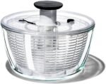 OXO Good Grips Glass Salad Spinner, Large/6.22 Quart, Clear