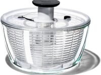 OXO Good Grips Glass Salad Spinner, Large/6.22 Quart, Clear