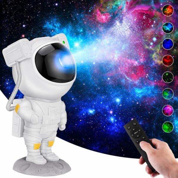 One94Store Astronaut Galaxy Projector Night Light – 360° Rotating Nebula Star Projector with Remote Control, Timer & Adjustable Head – Space Lamp for Kids’ Bedroom, Gifts, Gaming Room, Home & Décor