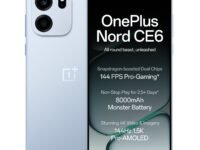 OnePlus Nord CE6 | 8GB+128GB | Fresh Blue | Snapdragon 7s Gen 4 | Segment's Fastest Touch Response | 8000mAh Battery | 144Hz 1.5K AMOLED Display | 50MP Main + 32MP Selfie 4K Cameras | IP66,68,69,69K