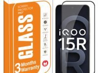 OpenTech® Military-Grade Tempered Glass For IQOO 15R (6.59 Inches) with Edge to Edge Coverage - Case Friendly, Anti-scratch and Bubble free installation kit