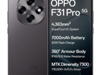 Oppo F31 Pro 5G (Space Grey, 8GB RAM, 128GB Storage) with No Cost EMI/Bank Offers