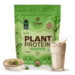 Origin Nutrition 100% Natural Plant Based Protein Powder, 975 gm, Ranked Best Vegan Protein, European Pea Protein Isolate & Pumpkin Seed, Unflavoured with 25g per Protein Per Serve