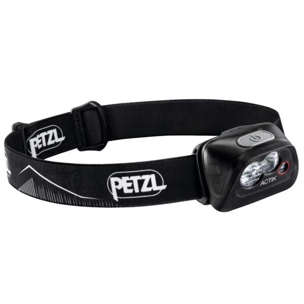 PETZL - ACTIK Headlamp, 350 Lumens, Active Lighting, Black
