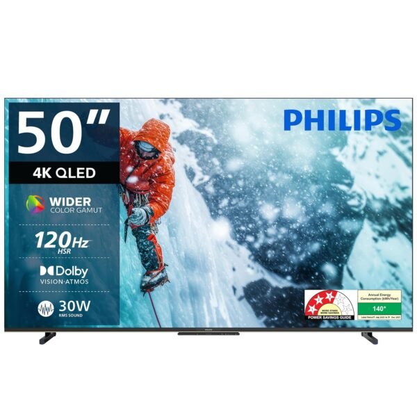 PHILIPS 127 cm (50 inches) 8100 Series 4K Ultra HD Smart QLED Google TV 50PQT8100/94