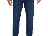 Peter England Men's Tapered Fit Mid Rise Classic Tape Stretchable Twill Jeans