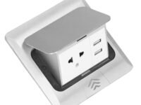 Pop Up Desk Socket Built In Floor Socket IP40 Protection US Standard For Home Office Desk