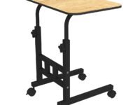 Portronics My Buddy D Wood Multipurpose Movable & Adjustable Table for Computer & Laptop(Brown)