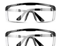 Protective Safety Glasses, Safety Glasses & Goggles with Clear Side Shields Anti-Scratch Resistant Spatter Impact UV Protection Lens for Women Children