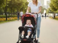R for Rabbit Lollipop Lite Baby Stroller for 0 to 3 Years with 5 Point Safety Harness | Reversible Handlebar | Cushioned Seat with 3 Level Seats Recline/Lightweight Pram for Kids (Black Multi)