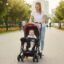 R for Rabbit Lollipop Lite Baby Stroller for 0 to 3 Years with 5 Point Safety Harness | Reversible Handlebar | Cushioned Seat with 3 Level Seats Recline/Lightweight Pram for Kids (Black Multi)