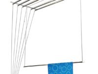 Rainbow Drywell Stainless Steel Heavy Duty Luxury(6 Pipe X 5 Feet) UV Protected Nylon Ropes Individual Dropdown Ceiling Cloth Dryer/Cloth Hanger/Cloth Drying Stand for Balcony/Clothes Stand for Drying