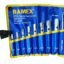 Ramex Tubular Box Wrench 6x7mm To 20x22mm, Tubular Box Spanner, Tube Spanner Wrench, Bike Wrench Set, Metric Socket Set Of 8 Pcs (Blue And Yellow Pouch Packing)