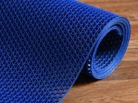 Rubber Anti Skid & Multipurpose Bathroom Mat | Shower Mat | Carpet | Rugs | Rainmat | Swimming Pool Mat || (Blue, 4x3 Feet)