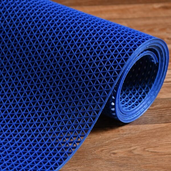 Rubber Anti Skid & Multipurpose Bathroom Mat | Shower Mat | Carpet | Rugs | Rainmat | Swimming Pool Mat || (Blue, 4x3 Feet)