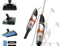SEZNIK Vacuum Cleaner for House | Floor Mopping & Wet Spills + Dry Vacuuming | Turbo Sweep 3-in-1 Handheld Vacuum Cleaner | Vacuum & Mop | Corded, 600W, 20kpa Suction | 200ml Water Tank (SZ-V07)