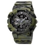 SKMEI Sports Digital Waterproof Watch for Men – 50M Water-Resistant, Dual Time Display, Stopwatch, Alarm, LED Backlight, 12/24H Format – Durable PU Strap & ABS Case – Outdoor Tactical Watch - 1688
