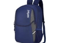 Safari Nudge Laptop Backpack for men & women, school bag for boys and girls, college bag, office bag, travel bag, 3 compartments, Bottle holder, Front pocket, Color Blue