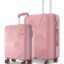 Safari Pentagon Pro 8 Wheels Set of 2 (Cabin + Medium) Trolley Bag, Hard Case Polypropylene, 360º Wheeling Small Check in Luggage, Suitcase for Travel, Trolley Bags for Travel, Rose Gold