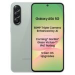 Samsung Galaxy A56 5G (Awesome Olive, 8GB, 256GB) | Segment Most Complete Triple Camera | AI Editing | 4nm Processor | sAMOLED Display| Gorilla Glass Victus+| 5 Gen OS Upgrades