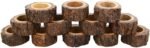 Set of 12 Handcrafted Dinner Dining Table Decorations Wooden Napkin Rings for Party Décor Gifts