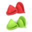 Silicone Mini Oven Mitts Heat Resistant Pot Holders Set of 2 | Non-slip pinch grip silicone mitts for baking, grilling, BBQ, microwave & hot cookware. Dishwasher safe.