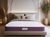 Sleepwell Orthopedic 6 Inch Mattress | Queen Size Bed Mattress | Pressure Relief & Spine Care | Knitted & Medium Firm | Air Mesh Fabric | Anti Allergic | Sleep Ease | 78x60x6 | 10 Years Warranty