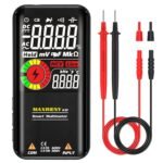 Smart Digital Multimeter, 9999 Counts with 3-Results Display, Auto-Ranging Pocket Electrical Voltmeter Capacitance Resistance Continuity Frequency Diode Duty Cycle Live Check Voltage Tester