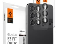 Spigen EZ Fit Optik Pro Tempered Glass Camera Lens Protector Guard for Galaxy S24 (Black) - 2 Pack