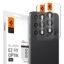 Spigen EZ Fit Optik Pro Tempered Glass Camera Lens Protector Guard for Galaxy S24 (Black) - 2 Pack