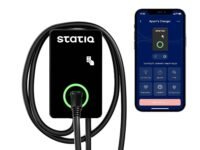 Statiq 7.4kW Smart Nectar Home EV Charger with 5m Cable | App + RFID | Auto Cut-Off, Load Balancing | ARAI Certified, IP66 Rated | 2-Year Warranty