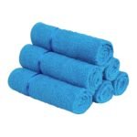 Story@Home Face Towel Set of 6 | 100% Cotton Towel | 450 GSM | Blue | Quick Dry Towels for Facewash | Face Towel for Men & Women | Ideal Kitchen Towel | Perfect for Everyday Use
