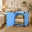 Sunderlook Plastic Wardrobe for Kids Clothes – Easy to Use Anti-Skid & Non-Slip Effective Professional, Plastic Cupboard for Kids, Foldable Almirah, Collapsible Wardrobe (Blue-U5, 6 + 2 Door)