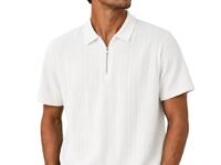 TAGDO Men's Chain Jacquard Polo T Shirt | Half Sleeve | Comfortable Fit Wear | Stylish Casual Look | Breathable Feel |Modern Style | Easy Movement | Everyday Wear (Polo)